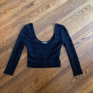 Urban Outfitters black crop top